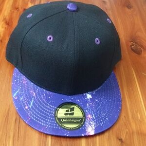 Quanhaigou purple Galaxy Snapb stable baseball cap. New